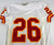 1997 Kansas City Chiefs #26 Game Issued White Jersey 40 987