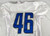 2018 Detroit Lions Nick Bawden #46 Game Issued White Practice Jersey 44 311