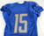 2021 Detroit Lions Brady Breeze #15 Game Used Blue Practice Jersey  313