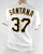 2020 Pittsburgh Pirates Edgar Santana #37 Game Issued White Jersey 46 DP80826