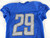 2019 Detroit Lions Rashaan Melvin #29 Game Used Blue Practice Jersey 44 287
