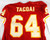 1996 Kansas City Chiefs Mu Tagoai #64 Game Issued Red Jersey 50 051