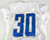 2016 Detroit Lions Asa Jackson #30 Game Issued Pos Used White Practice Jersey 5