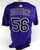 2025 Colorado Rockies Evan Justice #56 Game Issued Pos Used Purple Jersey 46 0