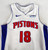 2023-24 Detroit Pistons Tosan Evbuomwan #18 Game Issued White Jersey 48+4 2627