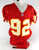 1996 Kansas City Chiefs #92 Game Issued Red Jersey Name Plate Removed 48 618