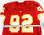 1996 Kansas City Chiefs #92 Game Issued Red Jersey Name Plate Removed 48 618