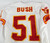 1999 Kansas City Chiefs Lewis Bush #51 Game Issued White Jersey 48 764