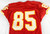 1996 Kansas City Chiefs #85 Game Issued Red Jersey 40 617