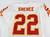 1999 Kansas City Chiefs Rashaan Shehee #22 Game Issued White Jersey 40 794