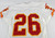 1999 Kansas City Chiefs #26 Game Issued White Jersey 40 789