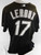 2003-06 Florida Marlins Chris Leroux #17 Game Used Black Jersey BP XL 908