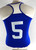 2018 Boise State Broncos #5 Game Used Blue Jersey 60th P Beach Volleyball S 897