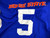 2018 Boise State Broncos #5 Game Used Blue Jersey 60th P Beach Volleyball S 897