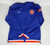 2021-22 Detroit Pistons Game Issued Blue Warm Up Jacket NBA 75th Patch M 056S