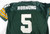 1990s Mens Green Bay Packers Paul Hornung #5 Green Jersey Starter 48 DP100012