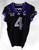 2019-24 Texas Christian TCU Frogs #4 Game Used Black Jersey Football NP Rem 38 0