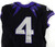 2019-24 Texas Christian TCU Frogs #4 Game Used Black Jersey Football NP Rem 38 0