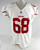 2015 San Francisco 49ers Kaleb Ramsey #68 Game Issued White Jersey NP Rem 48 182