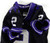 2019-24 Texas Christian TCU Frogs #2 Game Used Black Jersey Football NP R 42 067