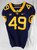 2019-23 West Virginia Mountaineers #49 Game Used Navy Jersey Football NP R 42 2