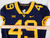 2019-23 West Virginia Mountaineers #49 Game Used Navy Jersey Football NP R 42 2