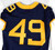 2019-23 West Virginia Mountaineers #49 Game Used Navy Jersey Football NP R 42 2