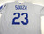 2021 Los Angeles Dodgers Steven Souza Jr. #23 Game Issued Grey Jersey 46TC 88