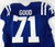 2018 Indianapolis Colts Denzelle Good #71 Game Issued Blue Jersey 48 506