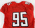 2017 Texas Tech Red Raiders #95 Game Used Red Jersey 150th Patch Football NP R 2