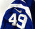 2018 Indianapolis Colts Matthew Adams #49 Game Issued Pos Used Blue Jersey 35 P7