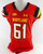 2017 Maryland Terrapins #61 Game Issued Red Jersey Football NP Rem 48 537