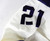 Texas Christian TCU Horned Frogs #21 Game Used White Jersey Football NP Rem 1