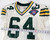 1994 Green Bay Packers John Jurkovic #64 Game Used White Jersey 75th Patch 48 74