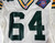 1994 Green Bay Packers John Jurkovic #64 Game Used White Jersey 75th Patch 48 74