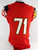 2014 Maryland Terrapins #71 Game Issued Red Jersey Football 46 551