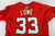 2025 Washington Nationals Nathaniel Lowe #33 Game Issued Red Jersey 46 230