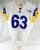 2021 Los Angeles Rams Oday Aboushi #63 Game Issued Pos Used White Jersey 46 531
