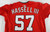 2025 Washington Nationals Robert Hassell III #57 Game Issued Red Jersey 44 255