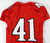 2015 Texas Tech Red Raiders #41 Game Used Red Jersey Football NP Rem 44 655