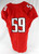 2015 Texas Tech Red Raiders #59 Game Used Red Jersey Football NP Rem 50 659
