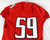 2015 Texas Tech Red Raiders #59 Game Used Red Jersey Football NP Rem 50 659