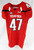 2015 Texas Tech Red Raiders #47 Game Issued Red Jersey Football NP Rem 46 664