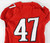 2015 Texas Tech Red Raiders #47 Game Issued Red Jersey Football NP Rem 46 664