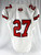 2022 Texas Tech Red Raiders #27 Game Used White Jersey Football NP Rem 44 067