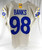 2020 Los Angeles Rams Eric Banks #98 Game Issued Cream Jersey 44 518