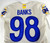 2020 Los Angeles Rams Eric Banks #98 Game Issued Cream Jersey 44 518