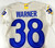 2020 Los Angeles Rams Troy Warner #38 Game Issued Pos Used Cream Jersey 40 534