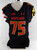 2018 Maryland Terrapins Green #75 Game Used Black Jersey Football 48 583