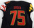 2018 Maryland Terrapins Green #75 Game Used Black Jersey Football 48 583
